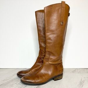 Sam Edelman Penny Whiskey Leather Riding Boot 8.5M